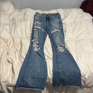 American Eagle Outfitters Blue Flare Jeans